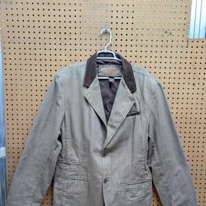 Vintage 90s brown corduroy collar